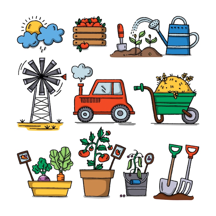Vecteur gratuit concept d'agriculture biologique