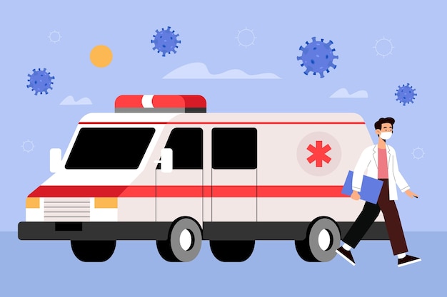 Concept D'ambulance D'urgence