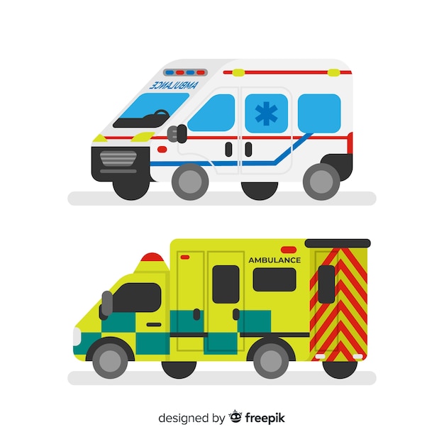 Vecteur gratuit concept d'ambulance