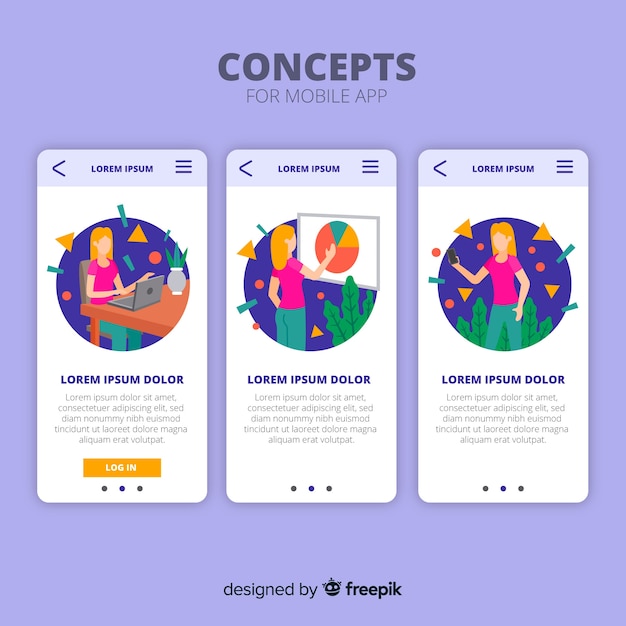 Concept D'application Mobile Dessiné à La Main