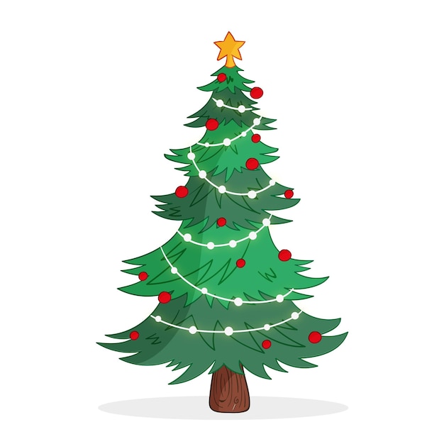 Vecteur gratuit concept d'arbre de noël