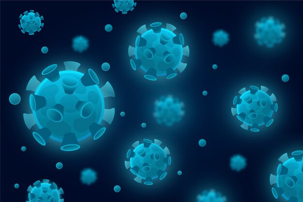 Concept de bactéries coronavirus