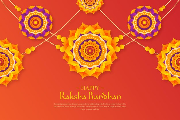 Concept de bandhan plat raksha