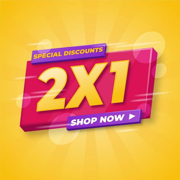 Concept de bannière de promotion