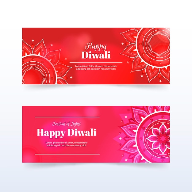 Concept De Bannières Diwali