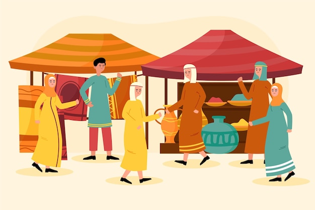 Concept de bazar arabe