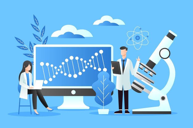 Concept de biotechnologie dégradé