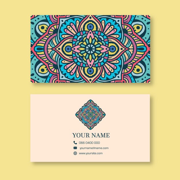 Concept de carte de visite Mandala