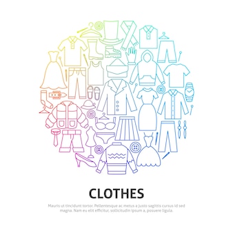 Concept de cercle de vêtements
