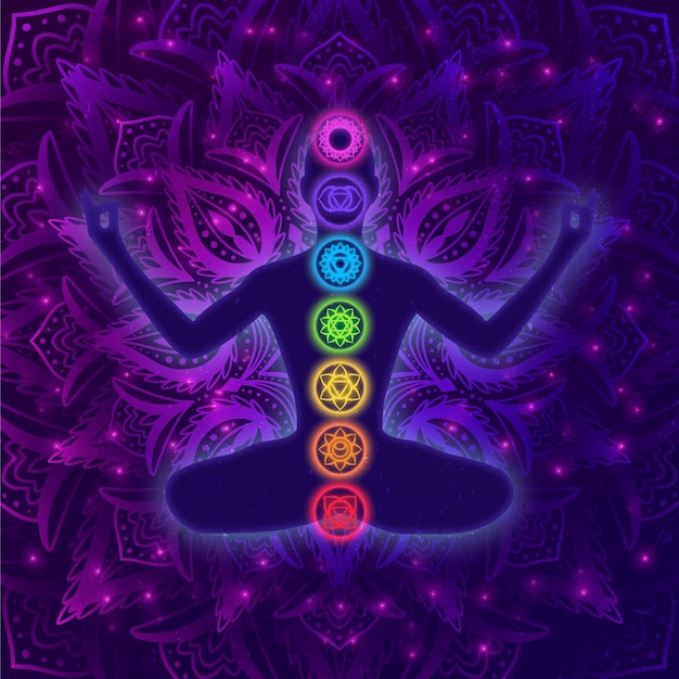 Vecteur gratuit concept des chakras