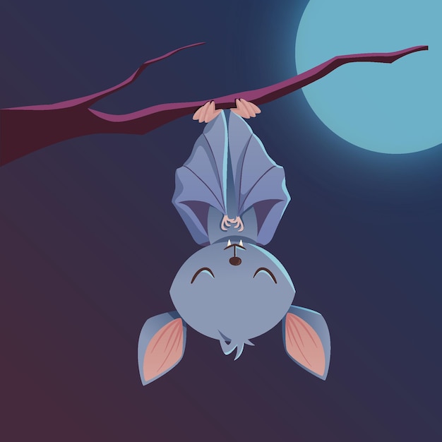 Vecteur gratuit concept de chauve-souris halloween