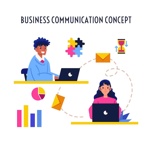 Concept De Communication D'entreprise