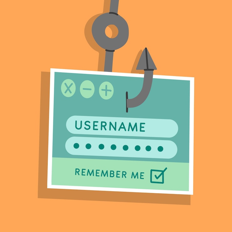 Vecteur gratuit concept de compte de phishing illustré