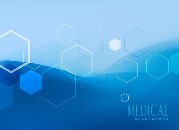 Concept de concept de fond médical en couleur bleue