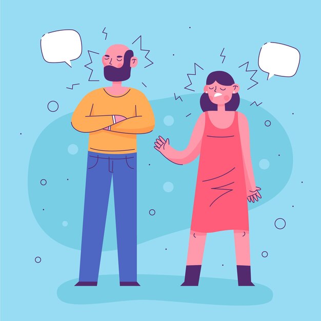 Concept de conflits de couple