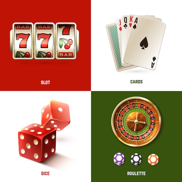 Vecteur gratuit concept de design de casino