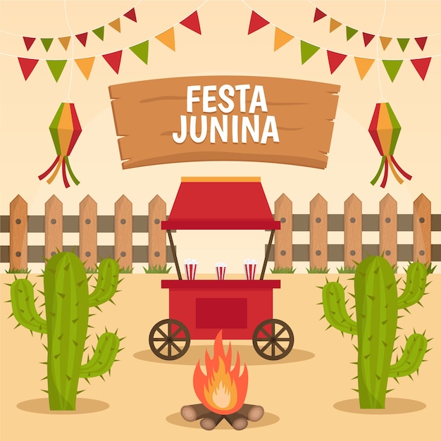 Concept De Design Plat Festa Junina