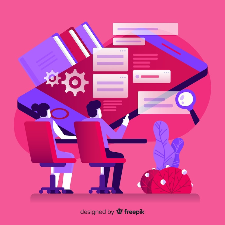 Vecteur gratuit concept de l'éducation en ligne