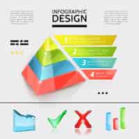 Vecteur gratuit concept d'éléments infographiques d'affaires colorées