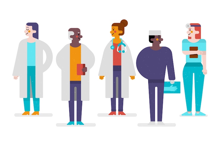 Vecteur gratuit concept d'équipe professionnelle de la santé