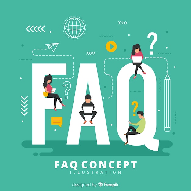 Vecteur gratuit concept de faq