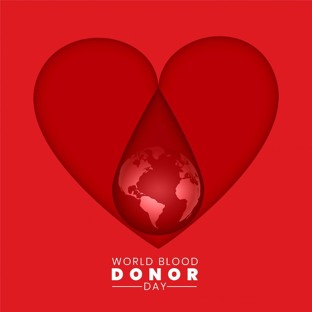 Concept de fond de la journée mondiale des donneurs de sang