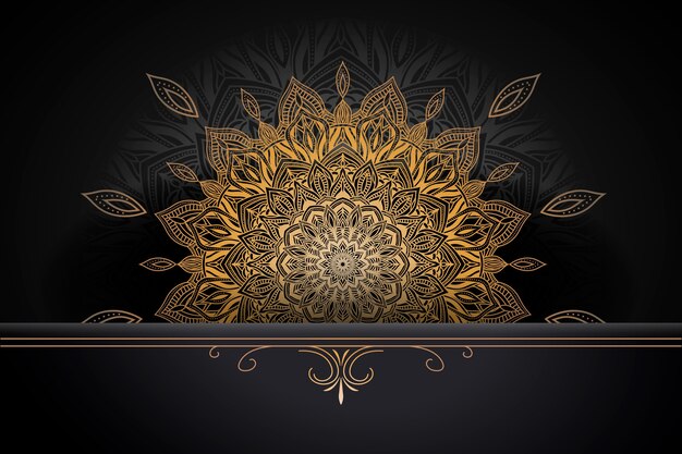 Concept de fond de mandala de luxe