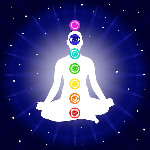 Vecteur gratuit concept d'illustration de chakras