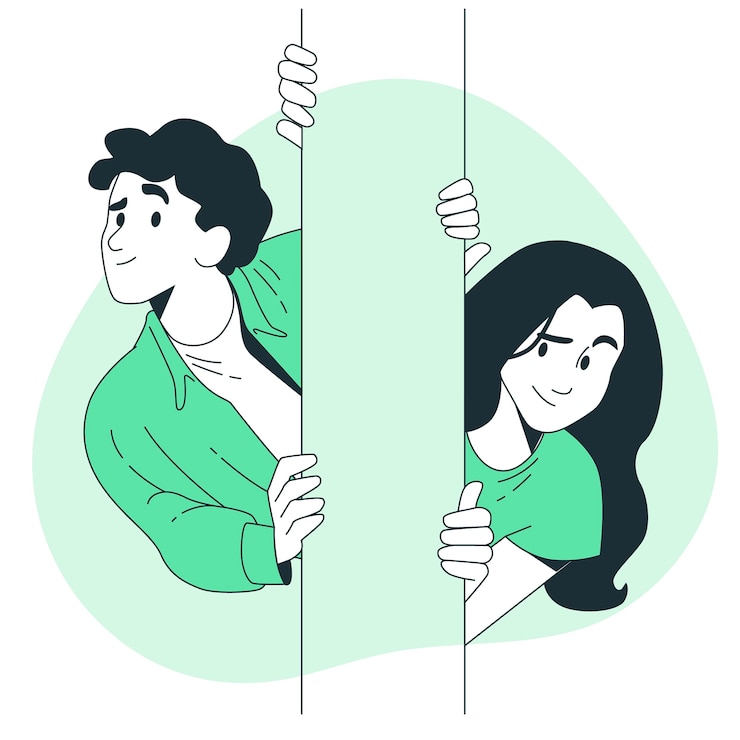 Vecteur gratuit le concept d'illustration du coup d'œil