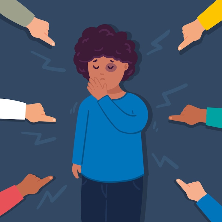 Vecteur gratuit concept d'illustration de racisme
