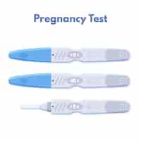 Vecteur gratuit concept d'illustration de test de grossesse