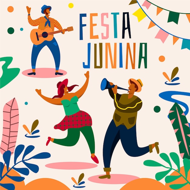 Vecteur gratuit concept illustré de l'événement festa junina