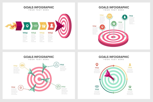 Concept D'infographie De Buts