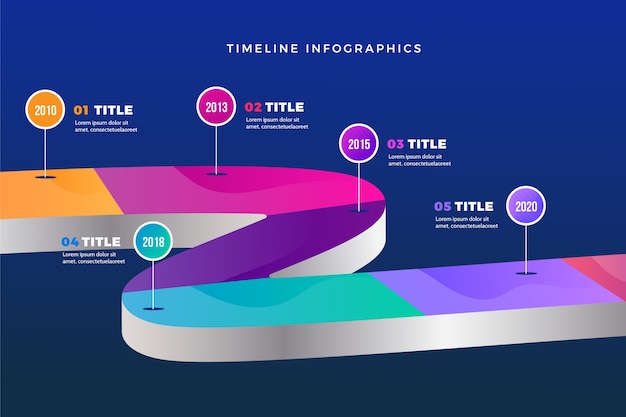 Concept D'infographie Chronologique