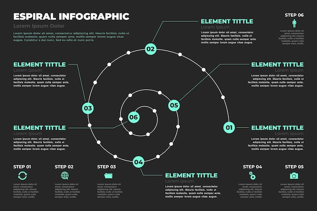 Concept D'infographie En Spirale