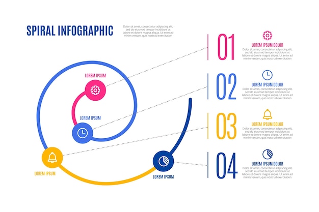 Concept D'infographie En Spirale