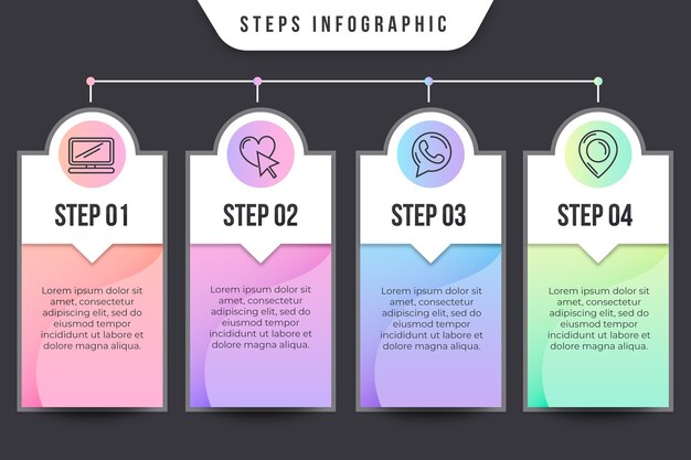 Concept Infographique D'étapes