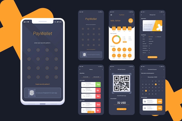 Concept D'interface D'application Bancaire