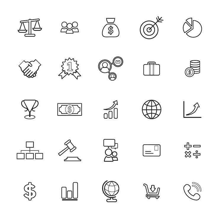 Vecteur gratuit concept d&#39;interface utilisateur banque d&#39;affaires financière vector collection