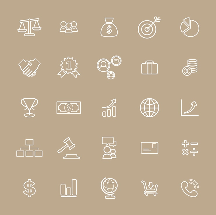 Vecteur gratuit concept d&#39;interface utilisateur banque d&#39;affaires financière vector collection