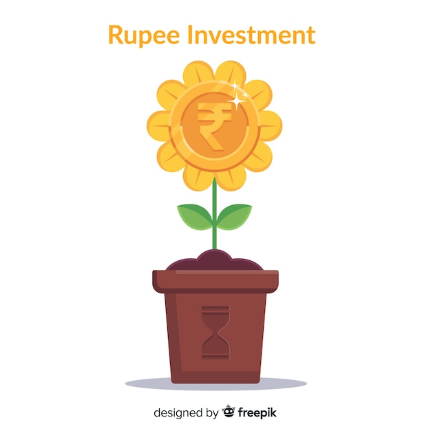 Concept D'investissement En Roupie Indienne