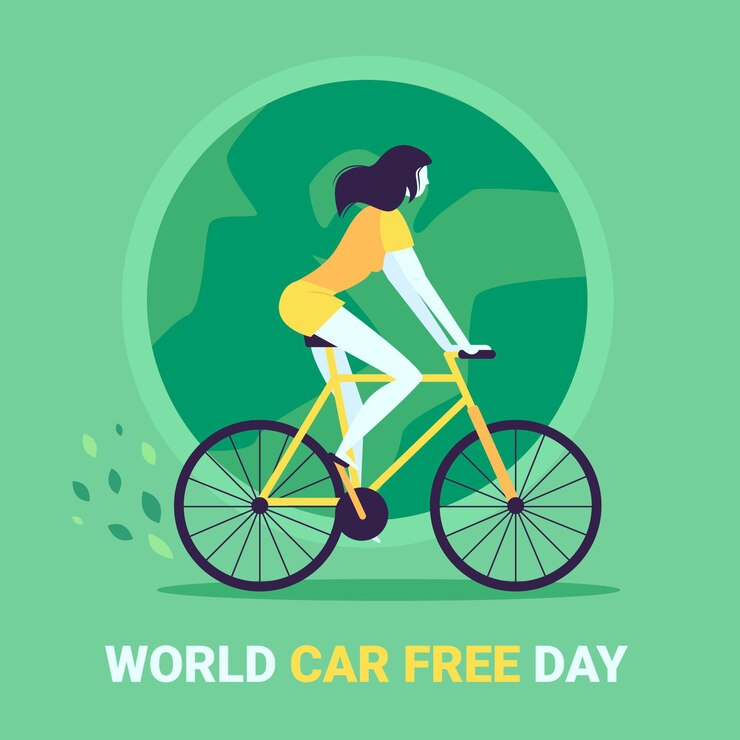 Vecteur gratuit concept de jour libre de voiture mondiale design plat
