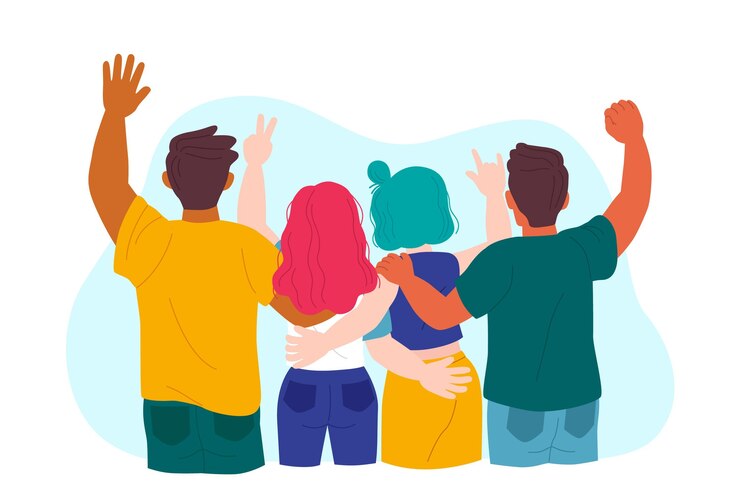 Vecteur gratuit concept de journée de la jeunesse dessiné à la main