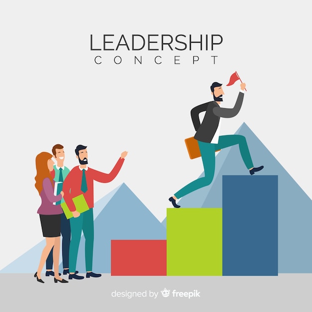 Concept De Leadership à Plat