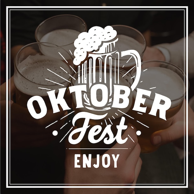 Vecteur gratuit concept de lettrage oktoberfest