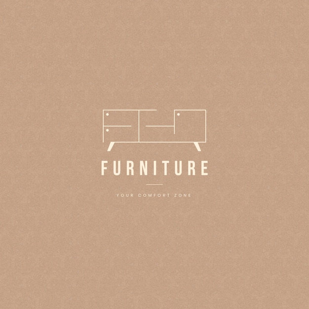 Vecteur gratuit concept de logo de meubles