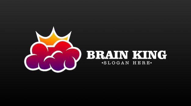 Concept de logo de la science sur le cerveau. vecteur de logo de cerveau à des fins scientifiques
