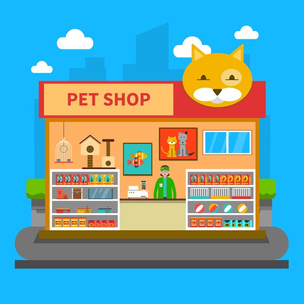 Concept de magasin d&#39;animaux