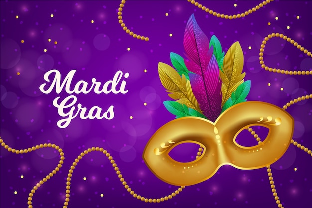 Concept de mardi gras réaliste