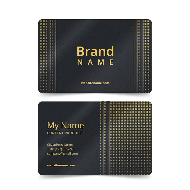 Vecteur gratuit concept de modèle de carte de visite